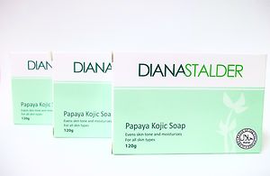 Diana Stalder Savon Soft Peeling Doux - Papaye et Acide Kojique - Cicatrices d'acné traitement naturel