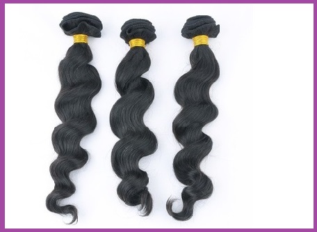 3 paquets Extensions tissages cheveux vierges 24 & 22 Pouces Loose Waves